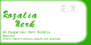 rozalia merk business card