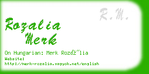 rozalia merk business card